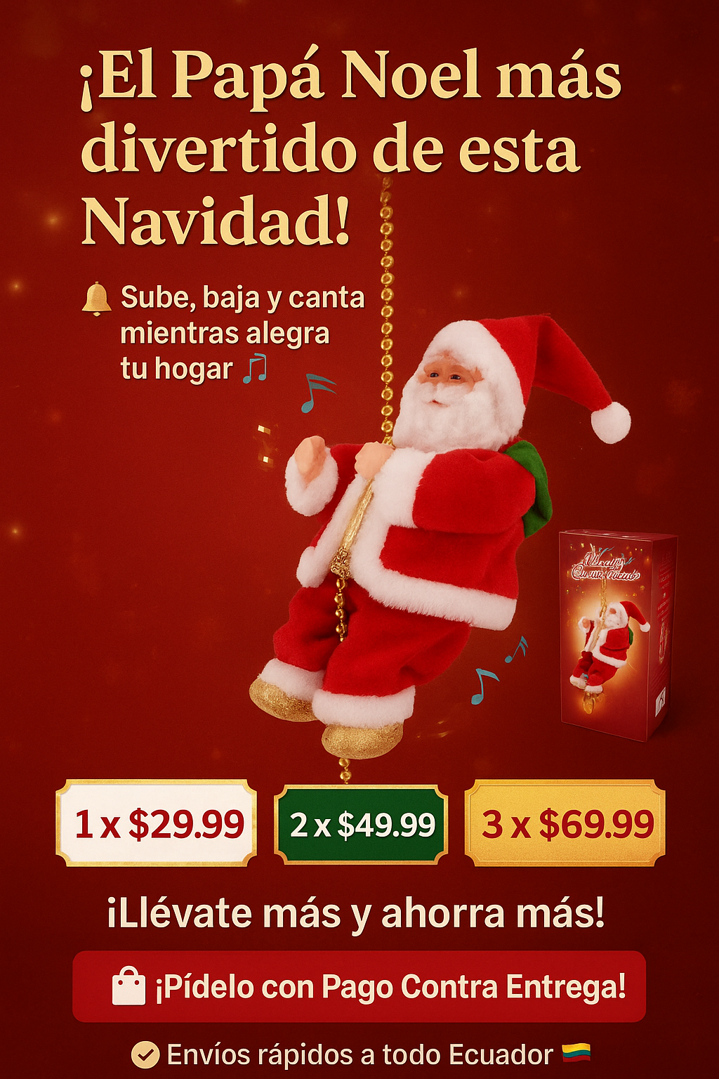 🎅 Santa Escalador – ¡Magia en Movimiento!
